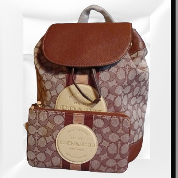Coach Handbags - Coach Signature Dempsey Backpack & Wallet NWT